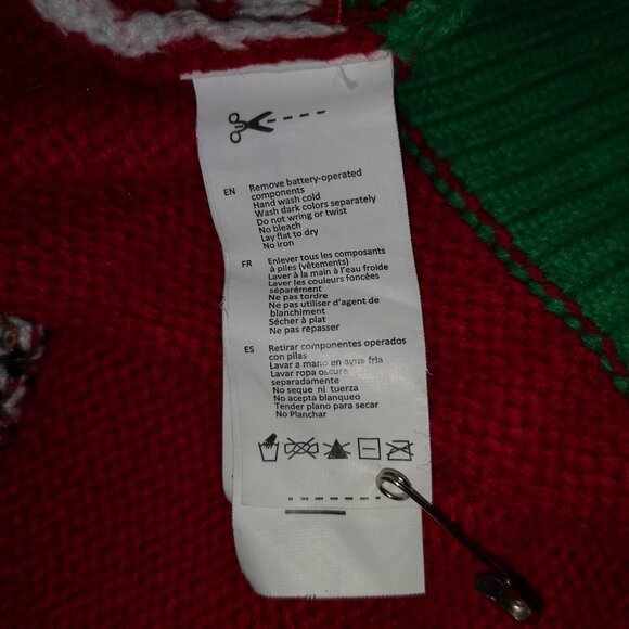 Happy Holidays Ladies Size large Straight Loose Fit Christmas Sweater - Picture 6 of 11